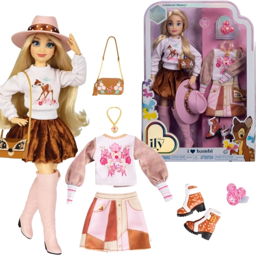 Muñeca de moda Disney ILY 4Ever con motivo de Bambi y set de accesorios 30 cm