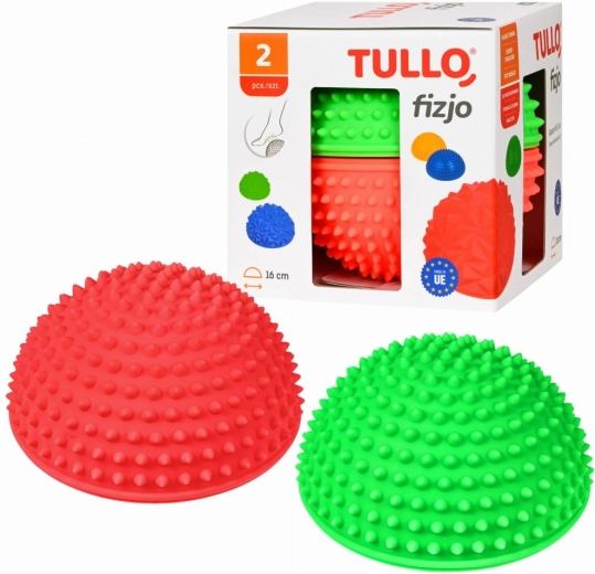 Tullo set de dos semiesferas de equilibrio sensoriales con protuberancias