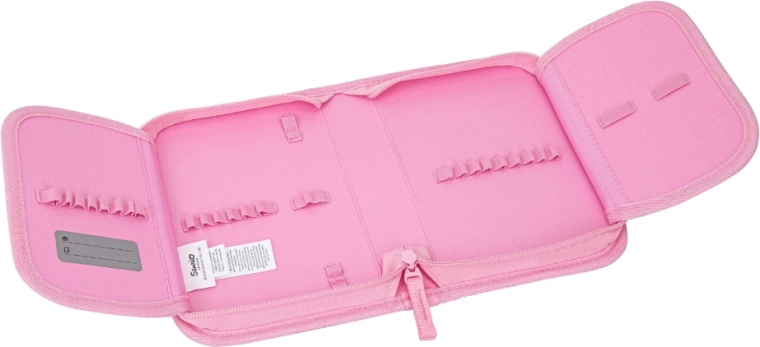 Estuche bien organizado con cremallera YKK resistente