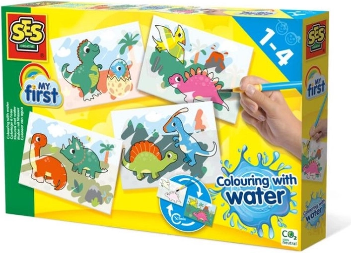 SES Creative My First pintar con agua – dinosaurios
