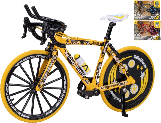 Bicicleta de carreras metálica con retroceso