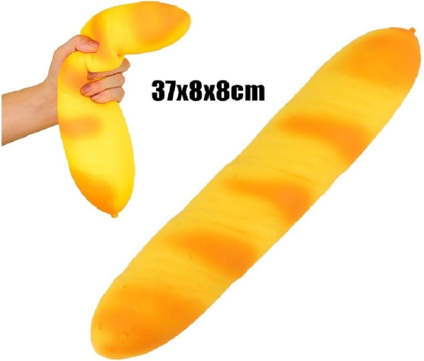 Baguette antiestrés XXL aplastable de 38 cm