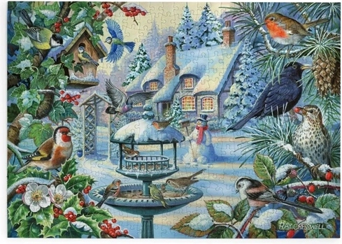 House of Puzzles Pájaros de invierno – puzzle de 500 piezas grandes