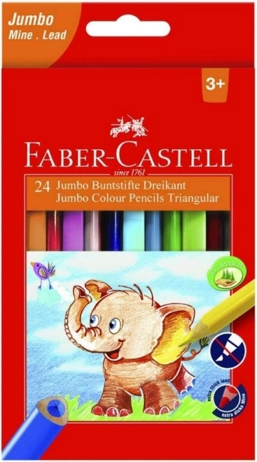 Lápices de colores Extra Jumbo 12 uds Faber-Castell