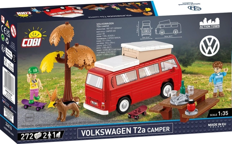 Icónico Volkswagen T2a a escala 1:35