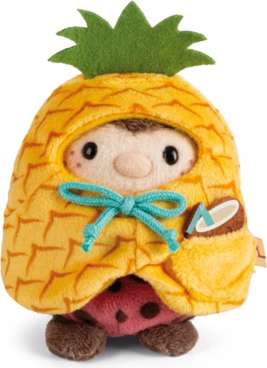 Mariquita de peluche Dozz con disfraz de piña con coco 8 cm – set de regalo NICI MyMochi