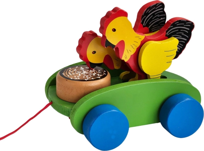 Gallinitas moteadas en movimiento