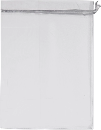 Bolsa de organza gris 25 × 35 cm