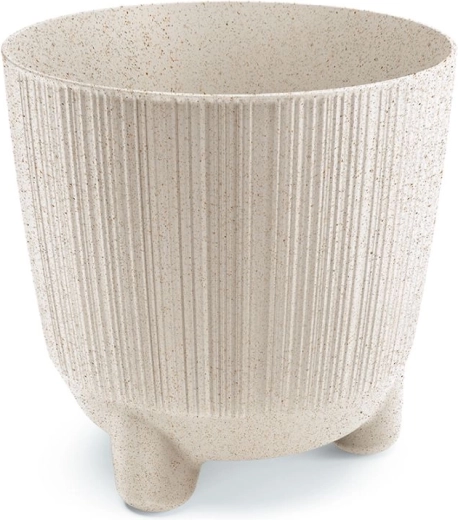Maceta RYFO ECO WOOD 19,5 cm blanca