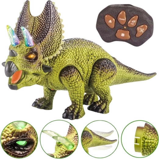 Dinosaurio robot teledirigido Triceratops Woopie
