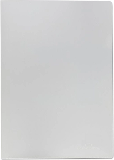 Funda portadocumentos A4 en forma de L, transparente mate, 90 micras, 100 uds