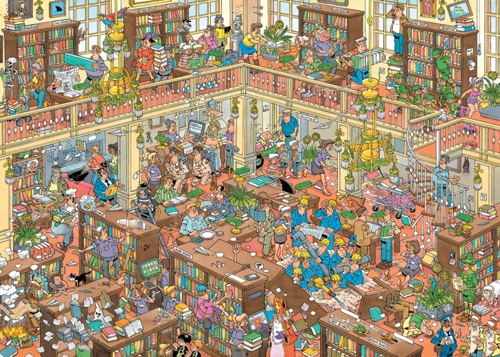 Puzzle Jumbo Jan van Haasteren Biblioteca XL 500 piezas