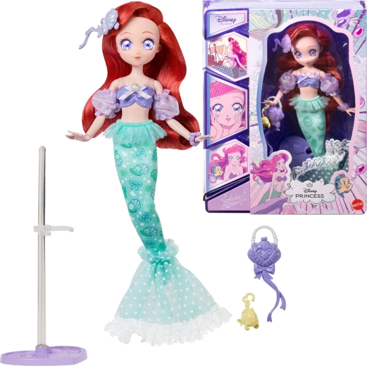 Muñeca coleccionable Disney Collector Ariel estilo manga con accesorios