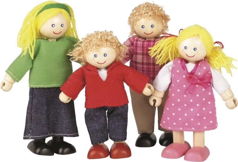 Muñecas de madera Tidlo para casa de muñecas – Familia