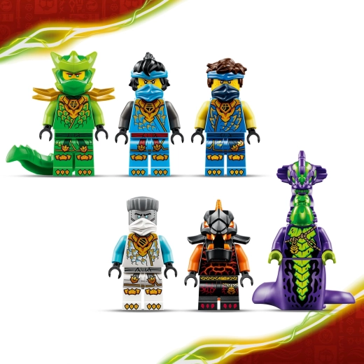 Seis minifiguras NINJAGO