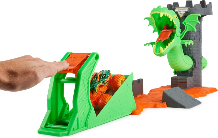 Lanza el truck al combate contra el dragón