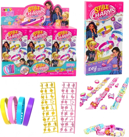Kit DIY de pulseras con colgantes de animales – 4 pulseras ajustables