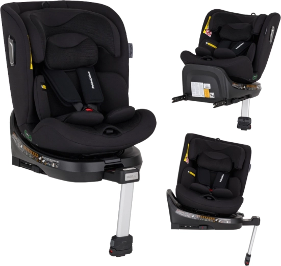 Silla de coche giratoria Petite&Mars Twistguard Pro i-Size Coal black air 40–150 cm (0–36 kg)