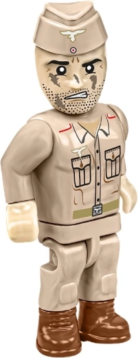 Minifigura de artillero y accesorios