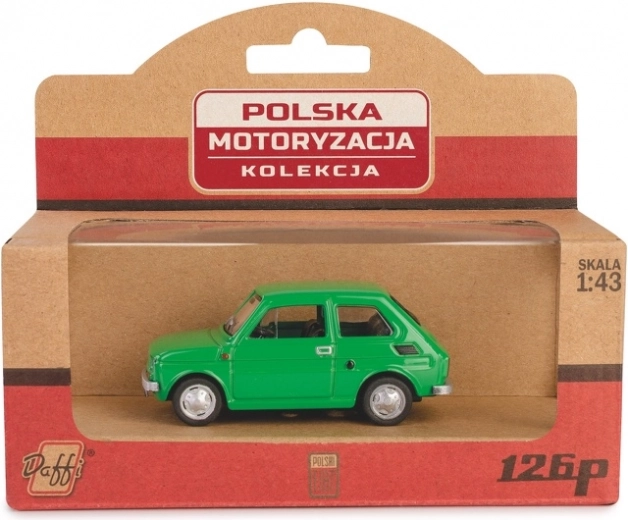 Modelo metálico FIAT 126p Maluch 1:43 – verde