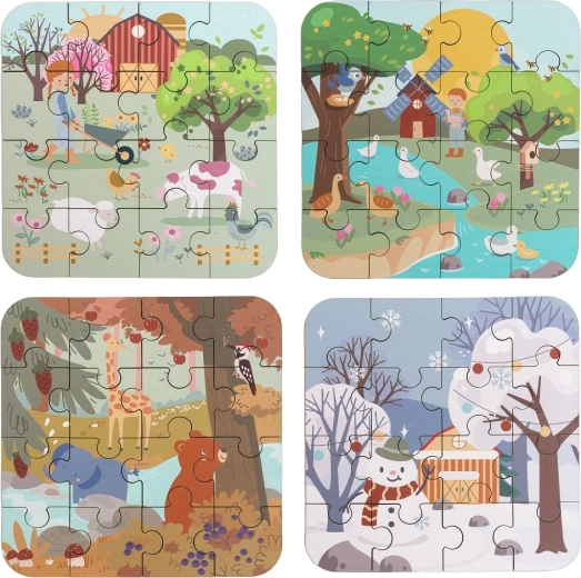 Las cuatro estaciones en ilustraciones infantiles