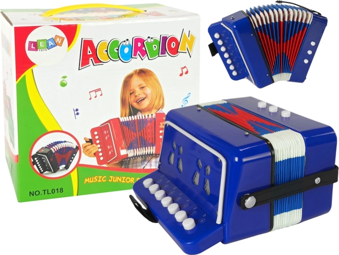 Acordeón infantil azul