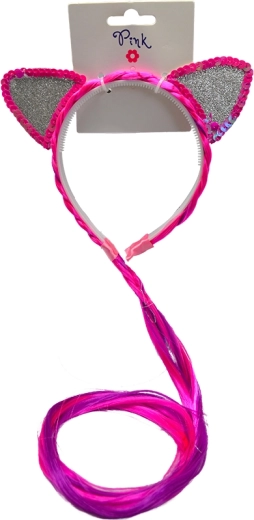 Diadema con orejitas y silbato para niños
