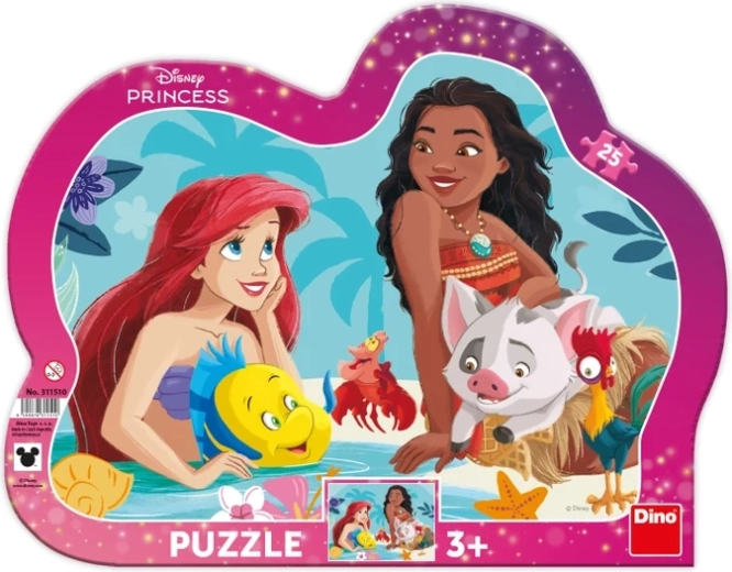 Puzzle Dino Ariel y Vaiana 25 piezas