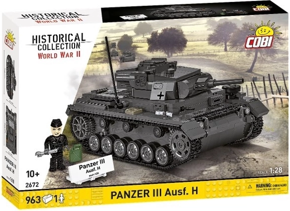COBI Panzer III Ausf. H – kit de construcción de 963 piezas (1:28)