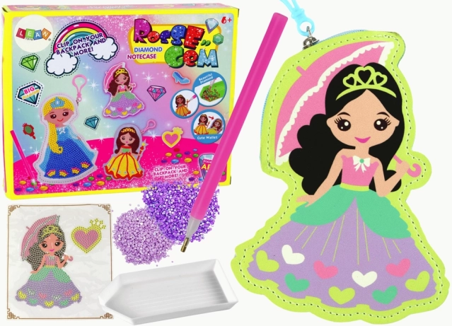 Set de cuentas para arte de diamante – colgante princesa