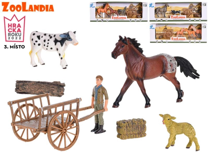Zoolandia caballo con accesorios – figura realista para la granja infantil