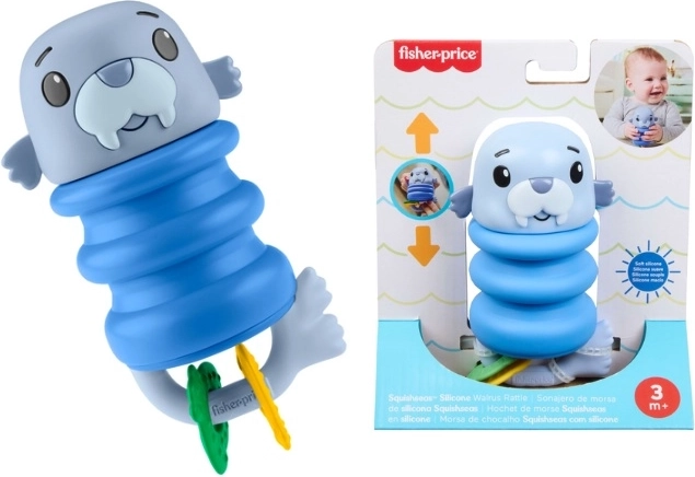 Sonajero sensorial y mordedor de morsa Fisher-Price