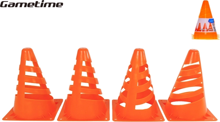 Set de conos deportivos naranjas GAMETIME (4 uds.)