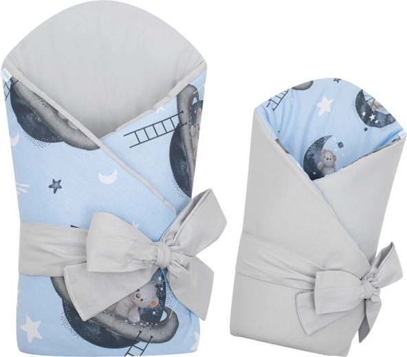 Arrullo infantil reversible New Baby Teddy Bear in Space 80×80 cm