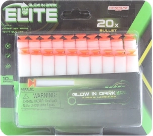 Dardos de espuma luminosos con ventosa – set de 20 uds.