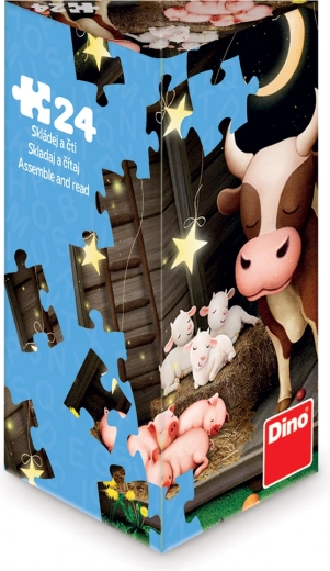 Puzzle Dino Animales en la granja 24 piezas