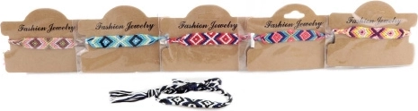 Pulsera de tela con diámetro ajustable