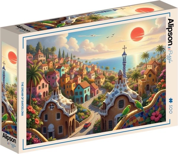 Puzzle Alipson Sueño de Barcelona 500 piezas