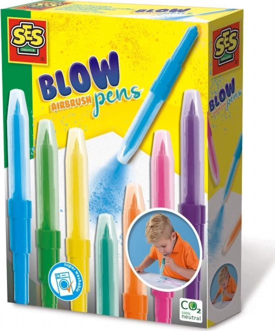 Rotuladores soplables SES – set de 7 colores