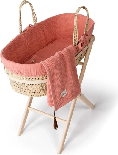Funnababy set completo de moisés con equipamiento coral pink