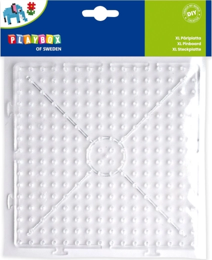 Playbox placa para cuentas termoadhesivas XL – cuadrada, conectable