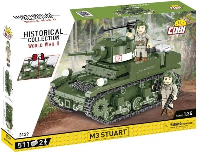 Kit de construcción del tanque M3 Stuart – 511 piezas