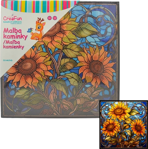 Pintura de diamantes Girasoles 30 × 30 cm