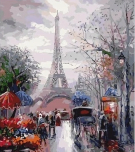 Norimpex Pintura por números Torre Eiffel 40 × 50 cm