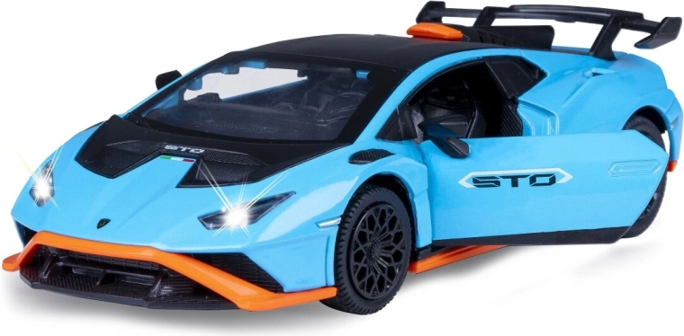 Modelo metálico Lamborghini Huracán STO 1:32 azul
