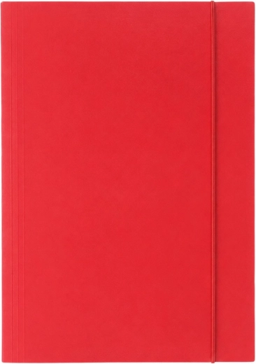Carpeta de cartón con goma elástica A4+ roja 300 g/m² - 1 pieza