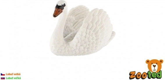 Figura de plástico de cisne grande 7 cm