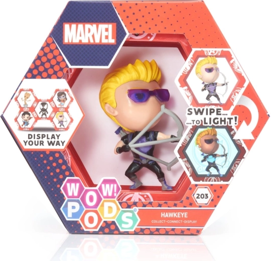 Figura coleccionable luminosa WOW PODS Marvel – Hawkeye