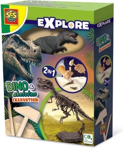 SES Creative Explore 2v1 excavación de fósiles de dinosaurio T-Rex