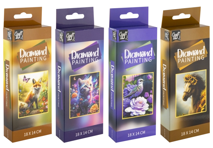Pintura de diamantes con animales - 1 unidad